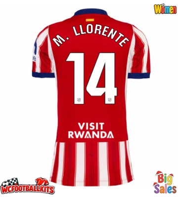 Atletico Madrid Marcos Llorente #14 Replica Home Stadium Shirt for Women 2026-27 Short Sleeve